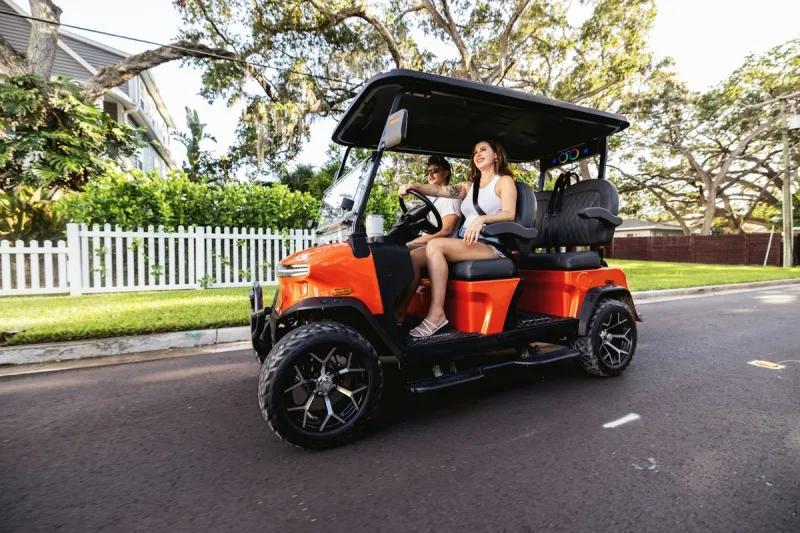 Dramatic Video Shows Woman Hitting Golf Cart, Then Leaving Scene