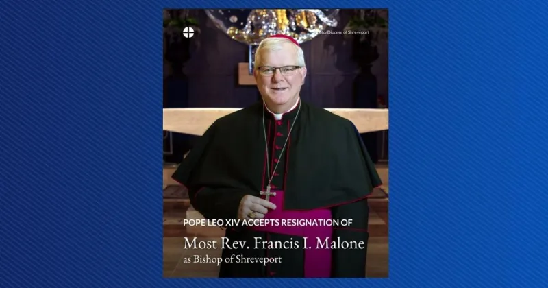 Pope accepts resignation of Shreveport Bishop Francis Malone, appoints apostolic administrator