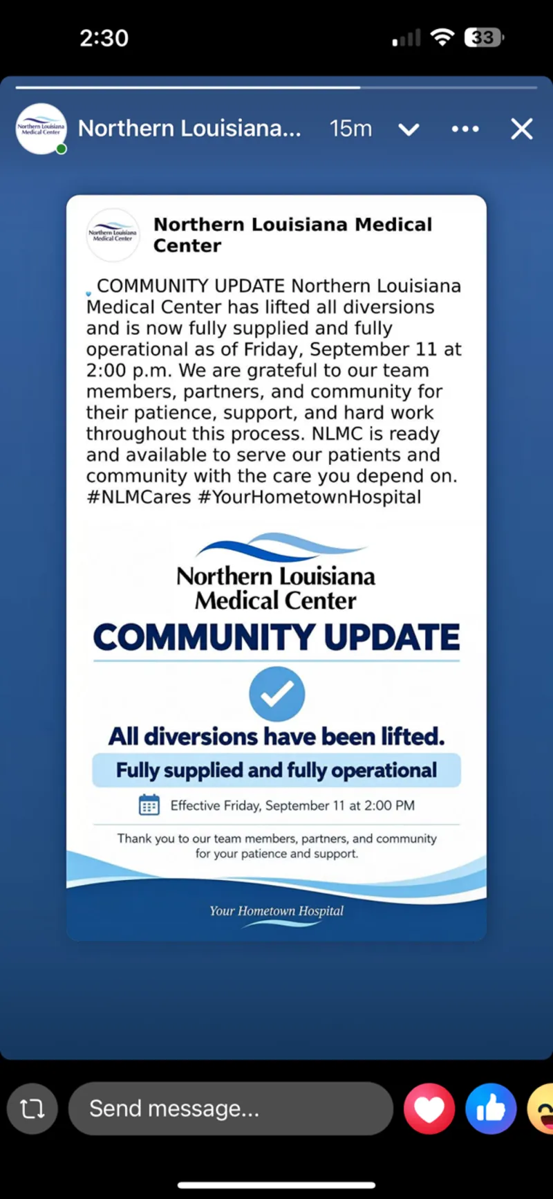 Good news, bad news scenario for Northern Louisiana Medical Center does little to reinforce local confidence