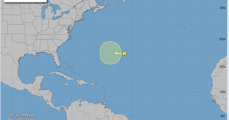 Atlantic disturbance's chances of becoming a tropical depression decrease as it heads west