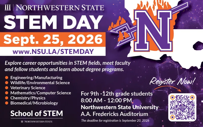 NSU STEM Day for high schoolers is Sept. 25
