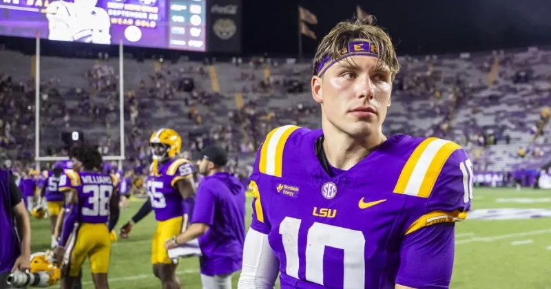 LSU lists QB Sam Leavitt as 'doubtful' for Ole Miss game in SEC availability report