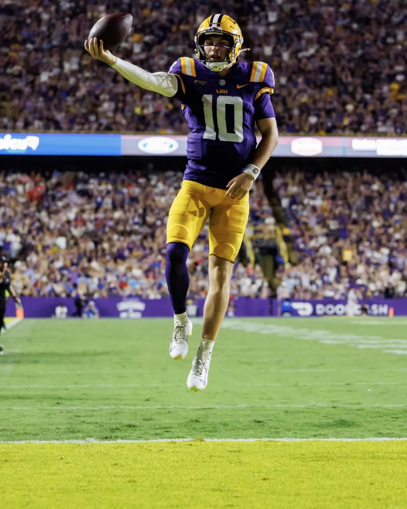 LSU QB Sam Leavitt Listed as Doubtful for Huge Ole Miss Matchup