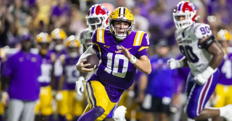 LSU QB Sam Leavitt's status for Ole Miss is no longer 'doubtful,' per SEC's updated report