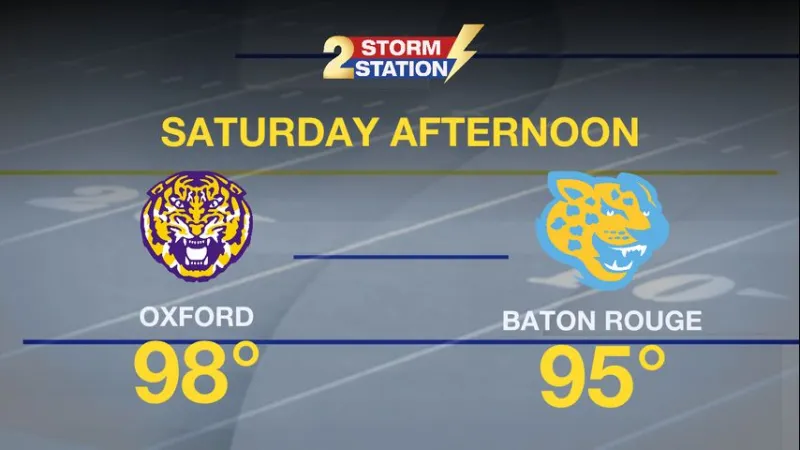 Saturday AM forecast: A Hot Football Weekend