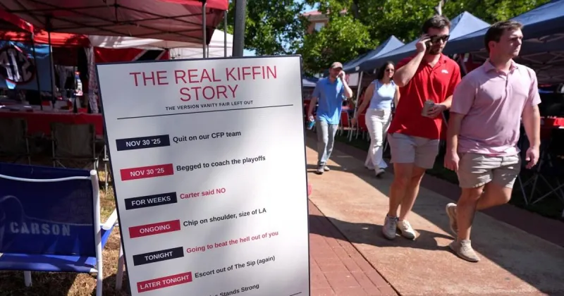 Inside the scene in The Grove as Ole Miss and LSU prepare for battle in Lane Kiffin's return