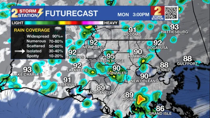 Sunday PM Forecast: Humidity and storms return to start the workweek
