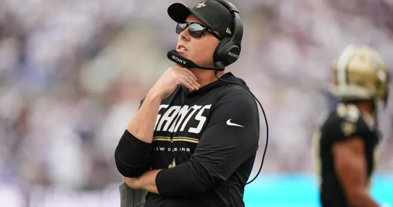 Inside the locker room as a fired-up Kellen Moore addressed his Saints after win over Ravens