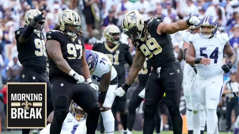Morning Break: Saints complete comeback in Baltimore for first win of season