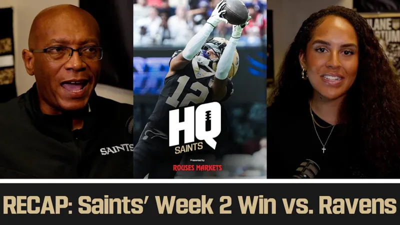 Recapping the Saints' Week 2 win vs. Ravens and looking ahead to Week 3 vs. Raiders | Saints HQ