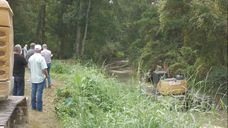 Residents along Joe May Road hopeful creek cleanup project will help with its flooding issues