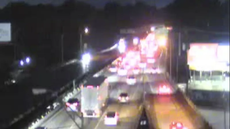 TEAM 2 TRAFFIC: 2 right lanes blocked on I-10 eastbound between Dalrymple, Perkins due to stalled semi