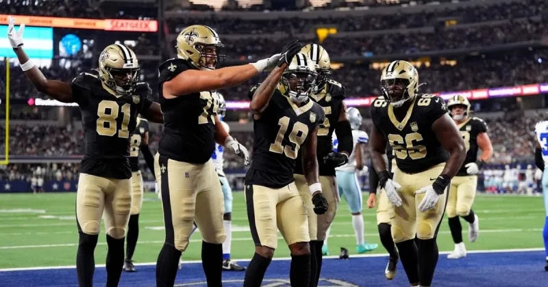 A Saints wide receiver pops up on the injury report ahead of Sunday's home opener