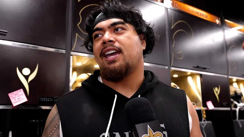 Taliese Fuaga on protecting the quarterback, Maxx Crosby | Saints vs. Raiders 2026 NFL Week 3