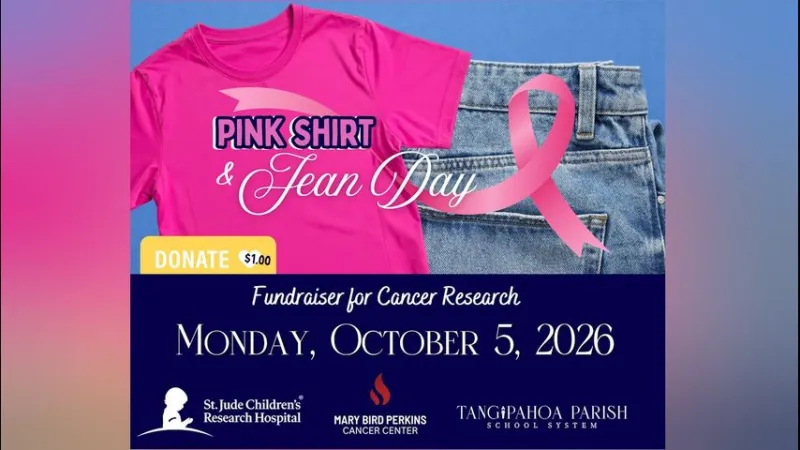 Tangipahoa Parish schools to hold Jean Day fundraiser for cancer research hospitals