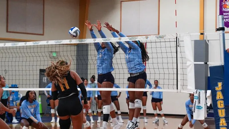 Southern Rallies Past UAPB in Five-Set SWAC Opener