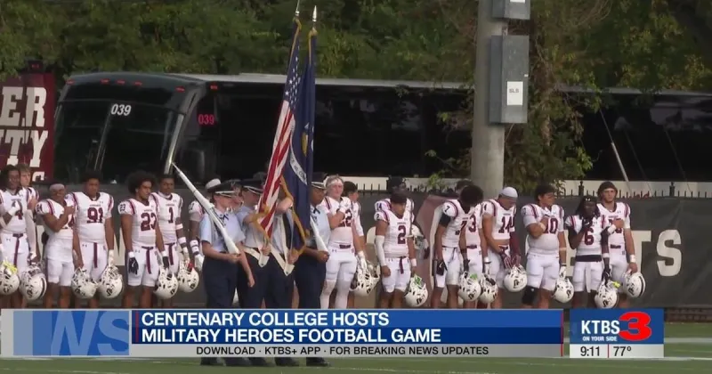 Centenary College honors veterans with Military Heroes football game