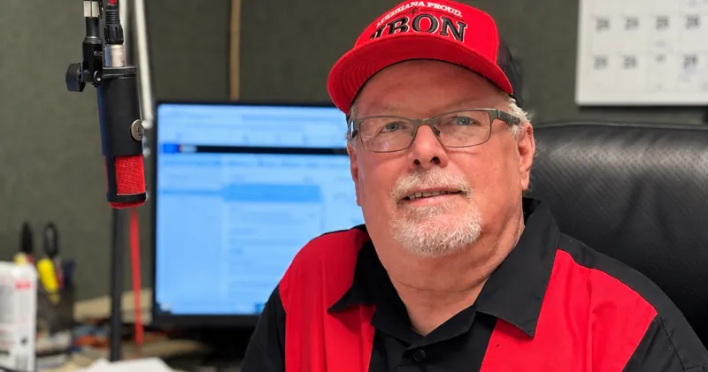 'Gumbo' Phil Daigle works 13 days straight with 1 day off as a radio DJ. He prefers it that way.