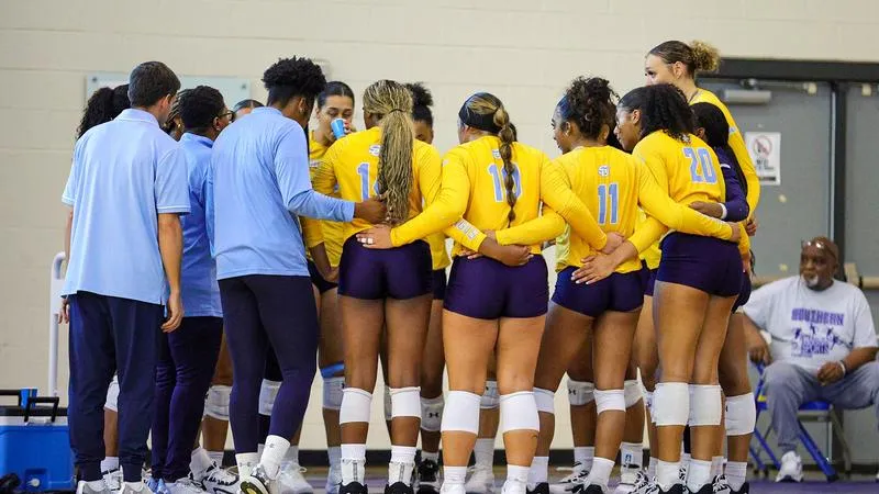 Southern Volleyball Battles Grambling in Three-Set Setback