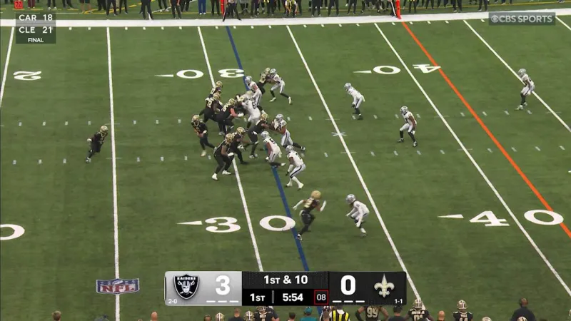 Shough tucks and runs for 36 yards | Saints vs. Raiders Highlights