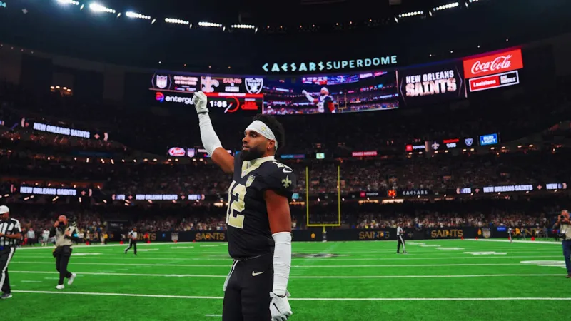 Chris Olave leads Saints Who Dat Chant vs. Raiders | 2026 NFL Week 3