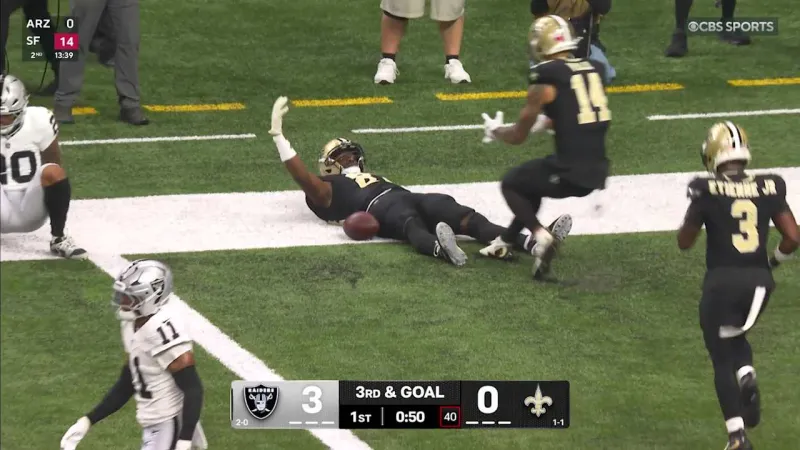 Tyler Shough to Juwan Johnson for Saints first score | Saints vs. Raiders Highlights