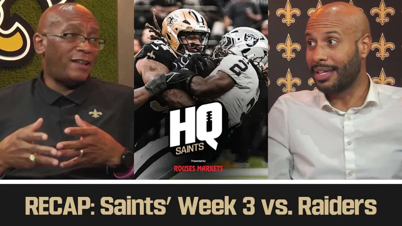 Saints vs. Raiders Recap, Look ahead to MNF vs. Falcons in Week 4 | Saints HQ