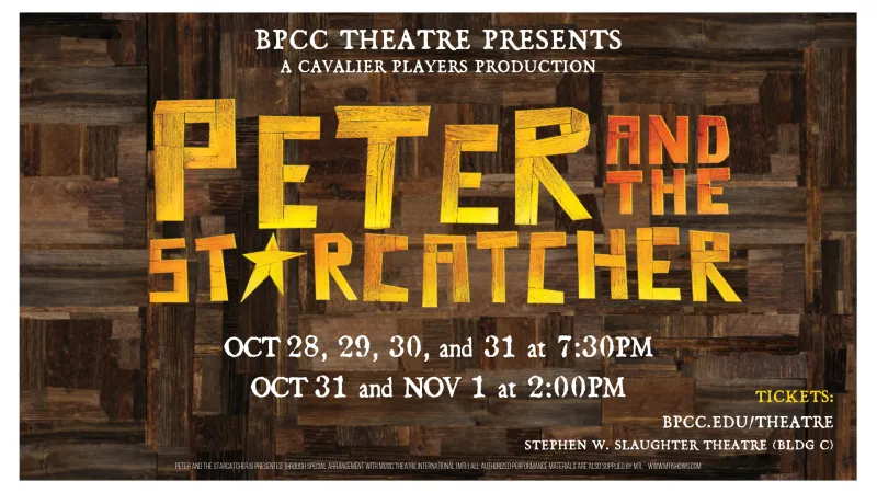 BPCC THEATRE ANNOUNCES FALL PRODUCTION OF PETER AND THE STARCATCHER
