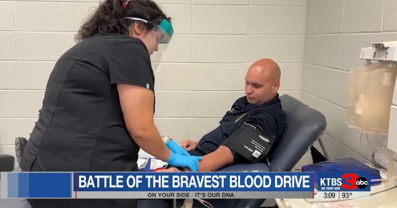 Shreveport, Bossier firefighters face off in Battle of the Bravest blood drive