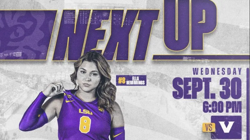LSU volleyball plays Vanderbilt in PMAC this Wednesday