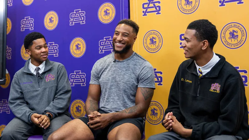 Photos: Justin Reid hosts JReid Indeed Foundation "Fully Charged" workshop