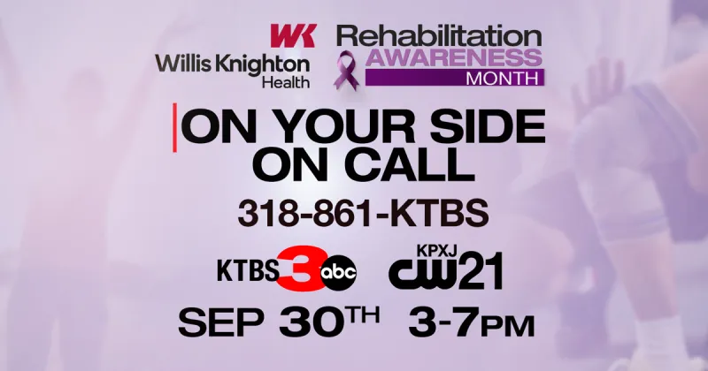 Get expert rehab, physical therapy advice through Wednesday's On Your Side On Call phone bank