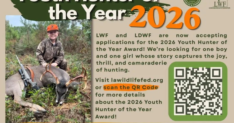 Louisiana wildlife agencies launch 2026 youth hunter contest
