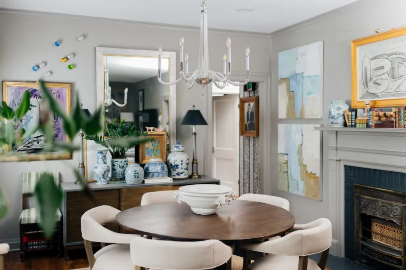 The colorful spaces of designer Dan Bergeron's home are constantly evolving