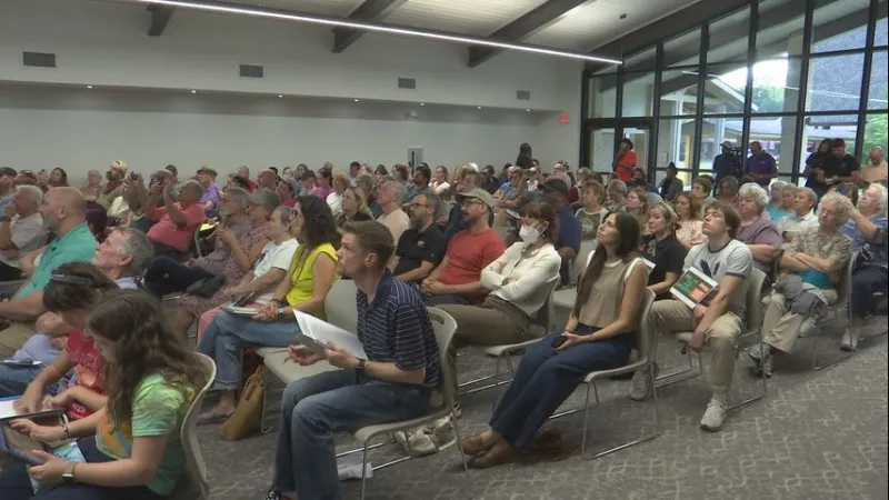 Residents of Broadmoor area voice frustrations to Amazon reps over its delivery drones