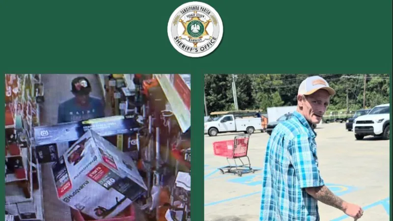 Tangipahoa detectives searching for suspects after thousands in lawn equipment stolen in Hammond