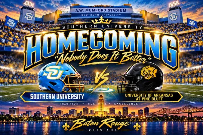 Southern Welcomes Arkansas-Pine Bluff for Homecoming Showdown on The Bluff
