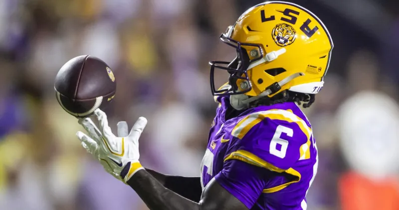 Lane Kiffin wasn't happy with the play of one LSU wideout vs. McNeese. Here's what he said.