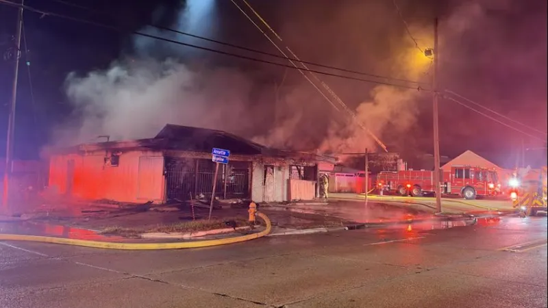 BRFD: Abandoned commercial building along Evangeline Street catches fire over weekend