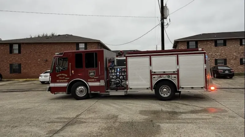 BRFD: 1 person rescued from early Monday morning apartment fire along Delplaza Drive