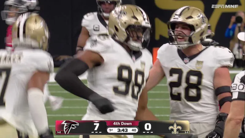 Tyree Wilson's first sack as a Saint results in 8-yard loss for Michael Penix Jr.