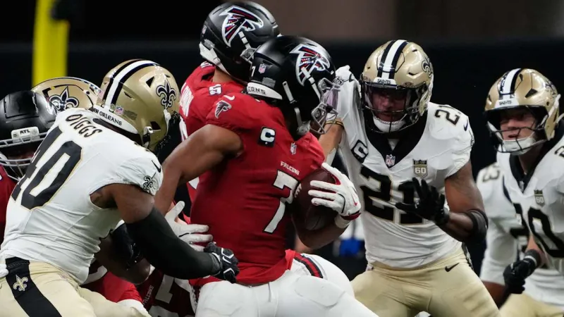 New Orleans Saints struggle in every phase in lopsided Domecoming anniversary loss to Atlanta
