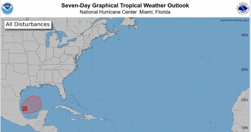 Invest 92L in Gulf likely to become tropical depression before moving north. See the forecast.