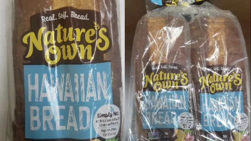 Recall of Nature's Own Hawaiian Bread issued due to undeclared milk