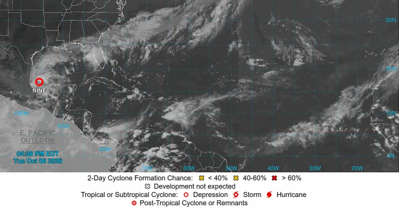 Tropical Depression 9 forms in Gulf and could be Cat 2 hurricane at landfall, NHC says