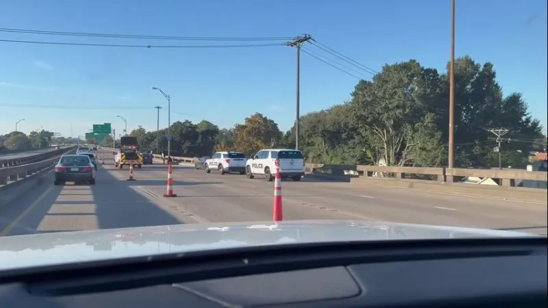 TEAM 2 TRAFFIC: Two right lanes of I-110 South past Chippewa Street closed after crash