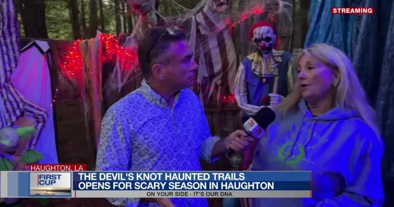 First Cup with First News: Haunted trail opens for fall season in Haughton