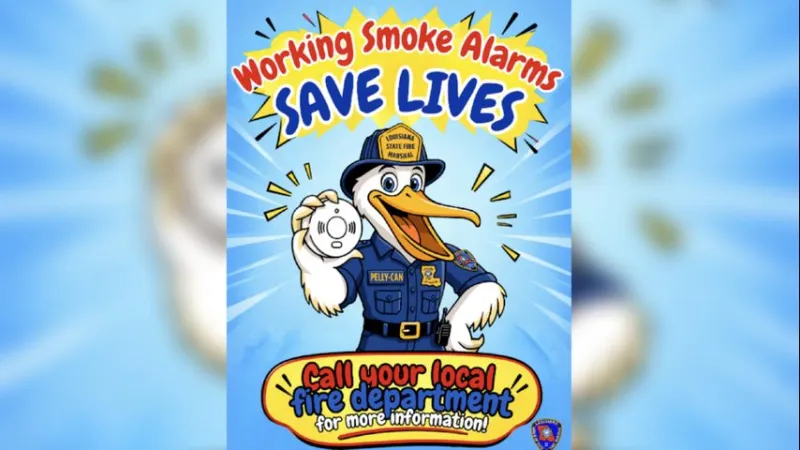 Louisiana launches Pelly-Can mascot to share fire safety messages statewide