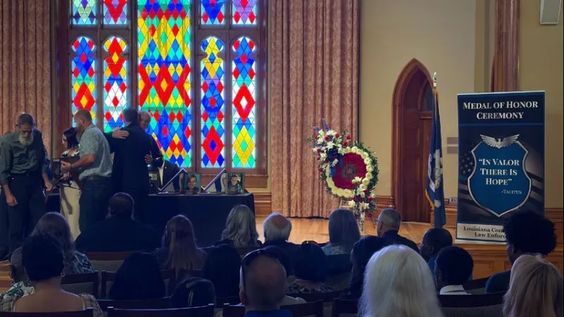 Fallen members of Louisiana law enforcement commemorated in Medal of Honor ceremony
