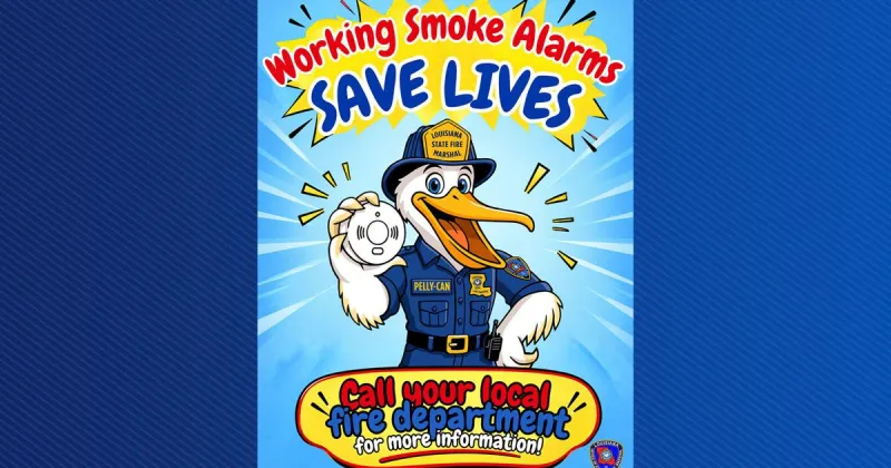 Louisiana State Fire Marshal launches Pelly-Can mascot to promote fire safety